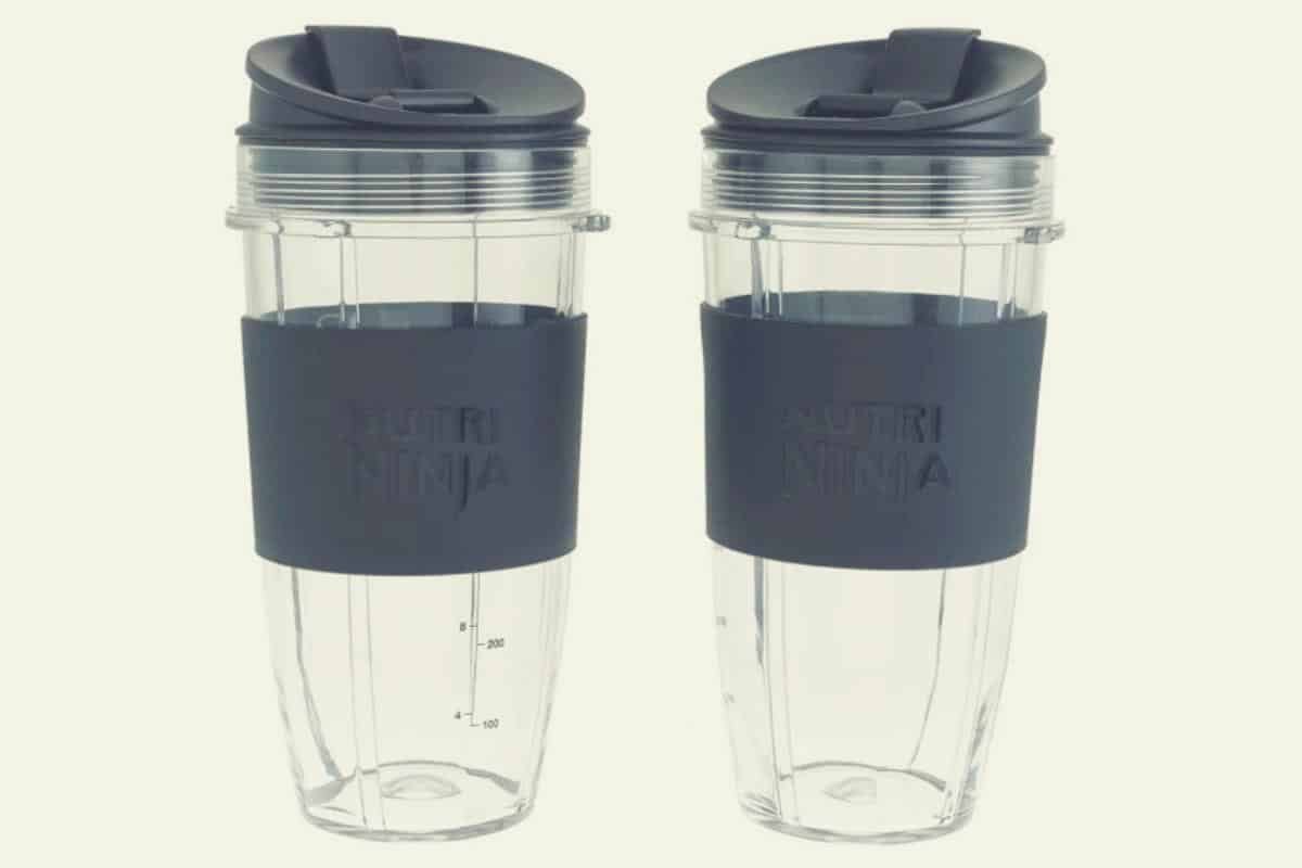 Two Nutri Ninja Cups positioned side by side