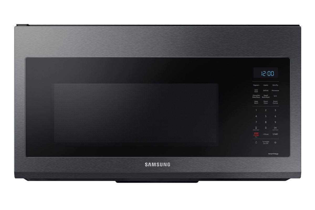 A product image of a Samsung over the range microwave